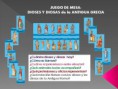 Juego de mesa: dioses y diosas griegas
